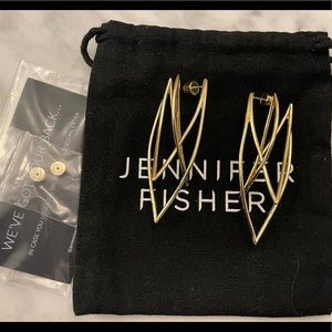 Jennifer Fisher Gold Haywire Earrings